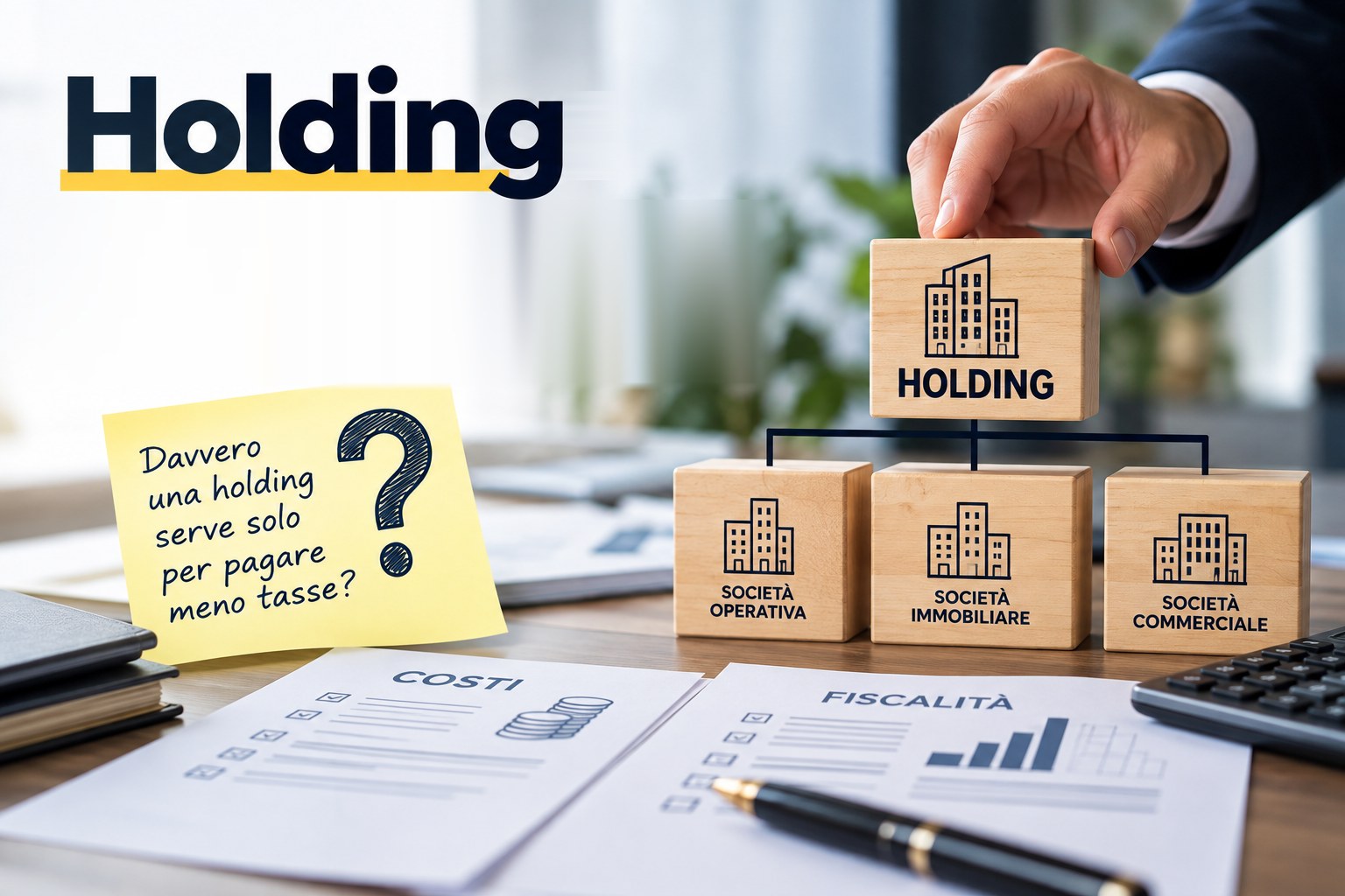 Holding per pagare meno tasse? Perché questo motivo, da solo, non basta